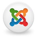 Joomla, logo, social network, button