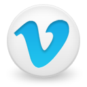 Vimeo, logo, social network, button