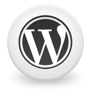 Wordpress, logo, social network, button