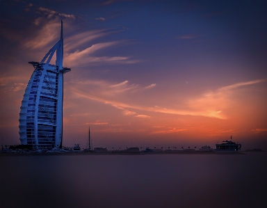 Sea horizon cloud architecture Photo