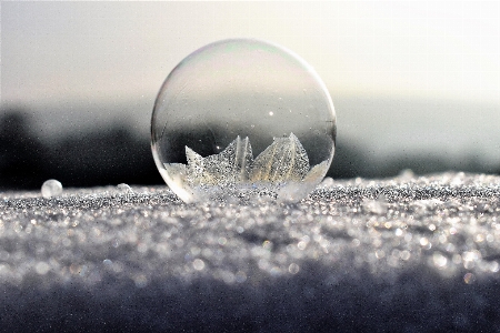 Foto água neve frio inverno