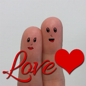 Hand leg love heart Photo