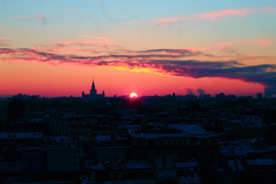 Horizonte nuvem céu sol