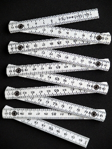 Hand number line meter Photo