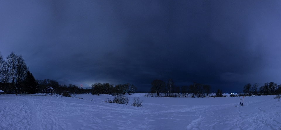 Natur schnee winter nacht