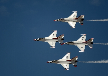 Wing group smoke airplane Photo