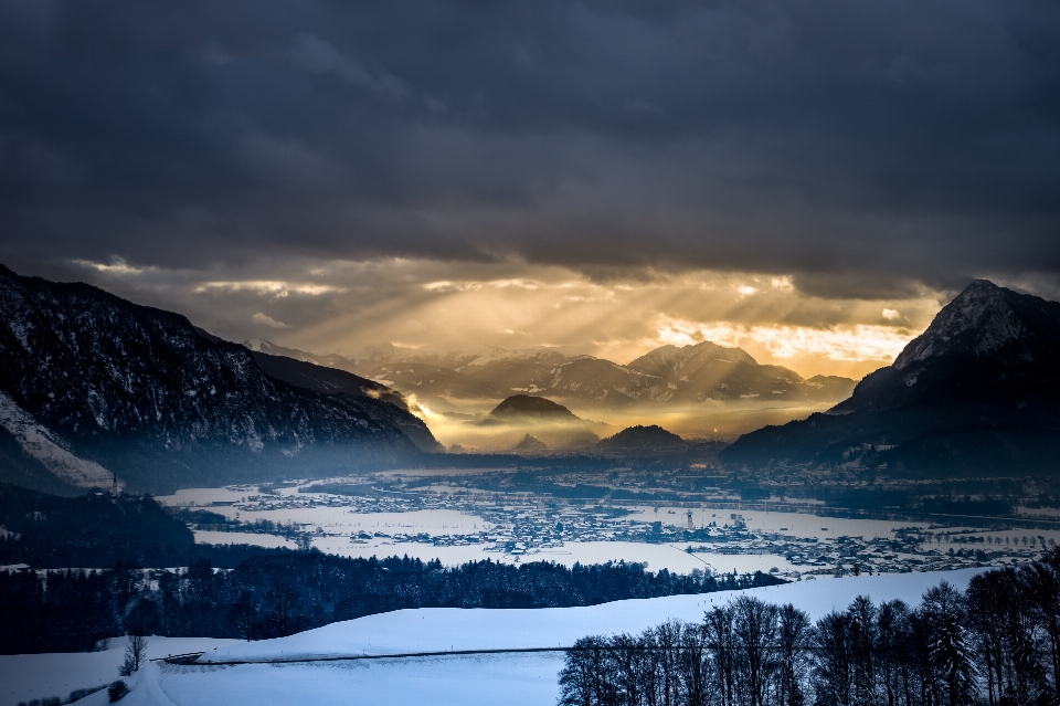 Landscape nature mountain snow