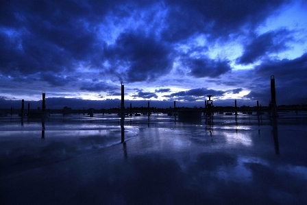 Sea horizon light cloud Photo