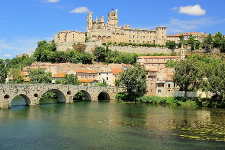 Architecture bridge town chateau Photo