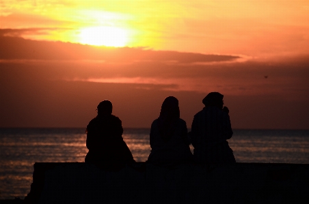 Foto Pantai laut pesisir cakrawala