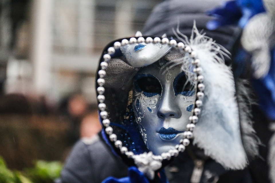 Karneval blau kleidung festival