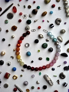 Petal bead material circle Photo