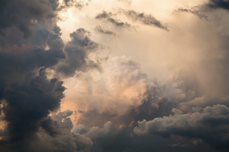 Cloud sky sunset white Photo