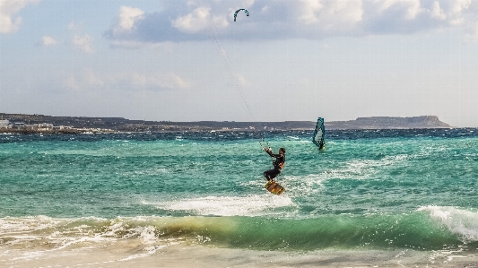 Man beach sea coast Photo