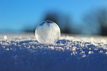 Water snow winter light Photo