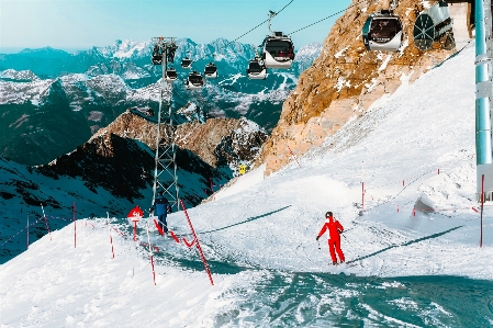 Landscape mountain snow winter Photo