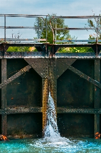 Water boat bridge france Photo