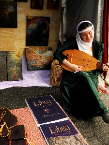 Woman religion tradition lute player Photo