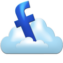 Facebook,cloud,logo,social network Icon