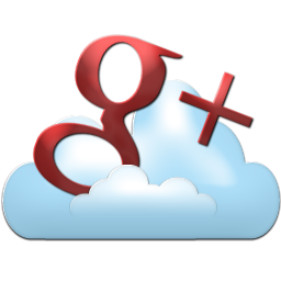 Cloud, logo, social network, google plus