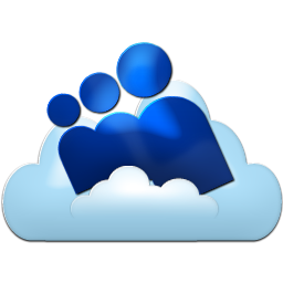 Myspace, cloud, logo, social network