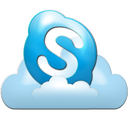 Skype,cloud,logo,social network Icon