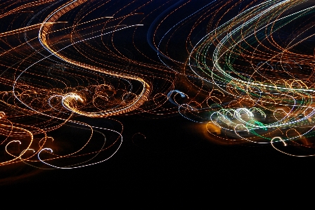 Light night spiral wave Photo