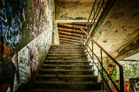 Architecture wood building staircase Photo