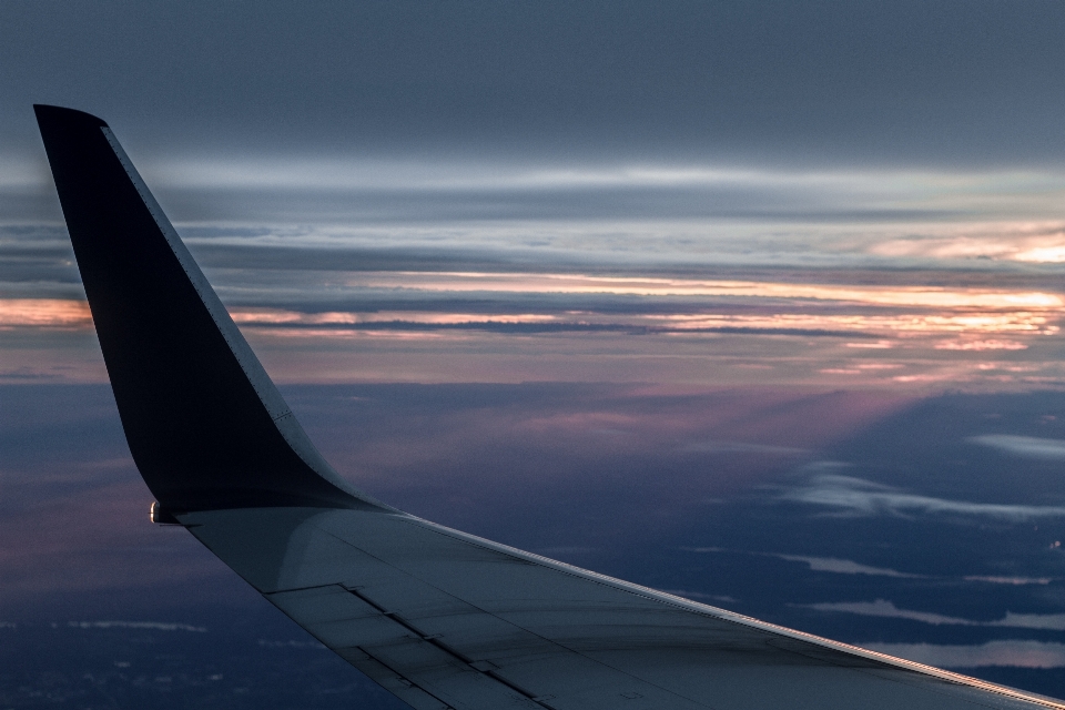 Horizon wing cloud sky