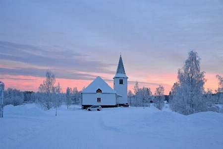 Photo Montagne neige hiver ciel