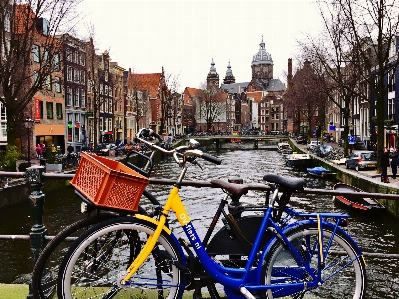 Architecture bridge street bicycle Photo