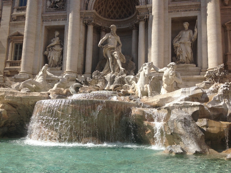 Italy trevi fountain rome