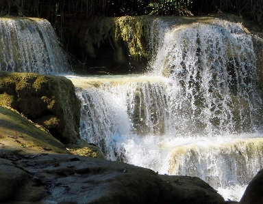 Water nature rock waterfall Photo