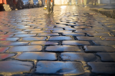 Photo Route lumière du soleil pluie trottoir
