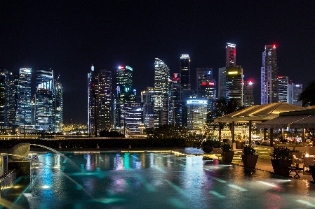 Water architecture skyline night Photo