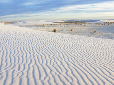 Landscape sand sky white Photo