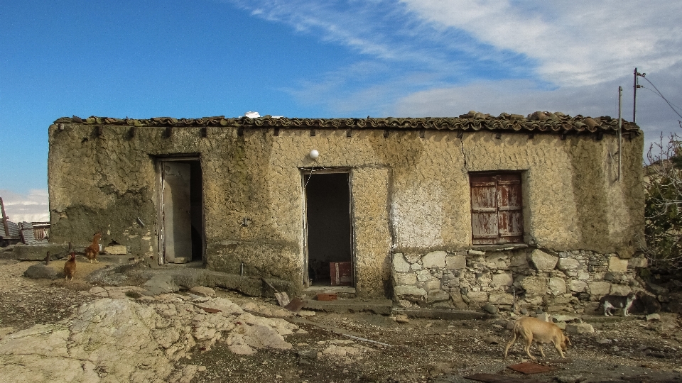 Architecture countryside house building