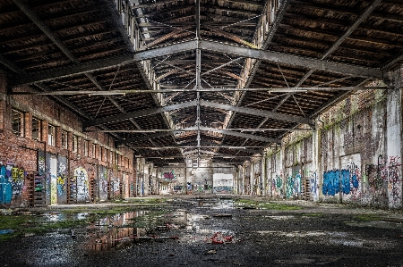 Architecture building hall puddle Photo