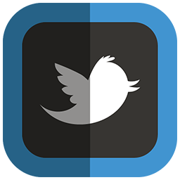 Twitter, bird, logo, social network