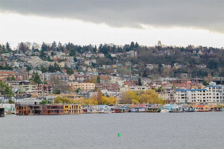 Sea coast winter skyline Photo