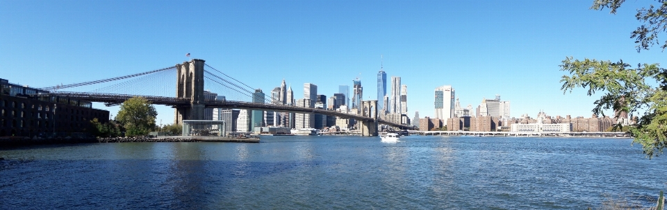 Dock bridge skyline new york