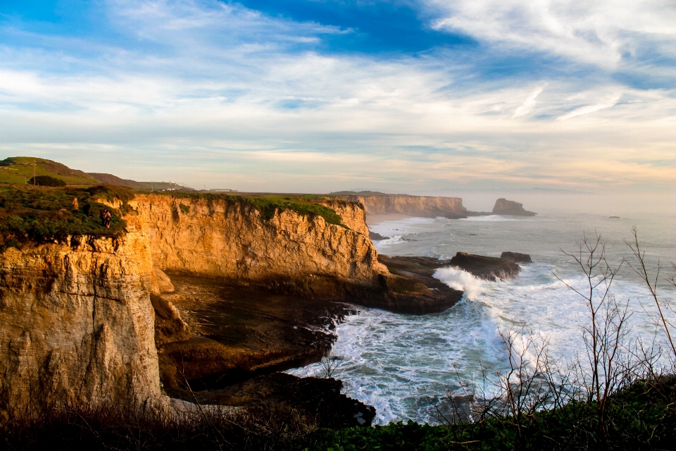 Beach landscape sea coast