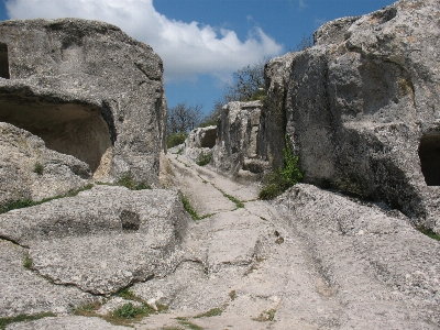 Rock 山 壁 谷 写真