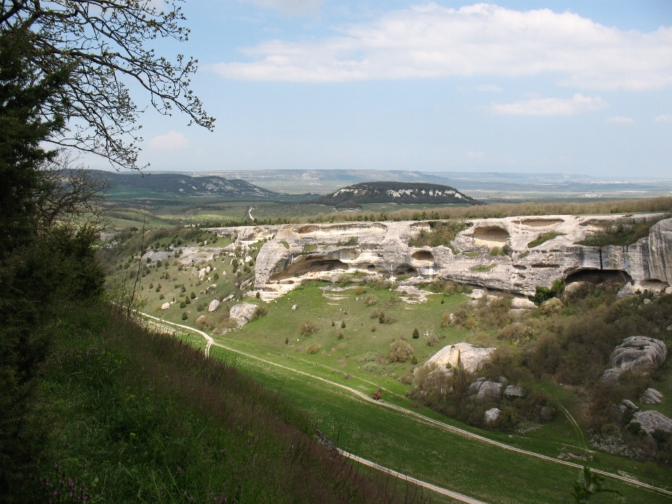 Paysage mer côte montagne