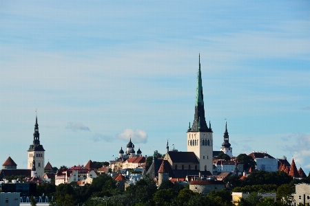 Zdjęcie Architektura sylwetka na tle nieba miasto budynek