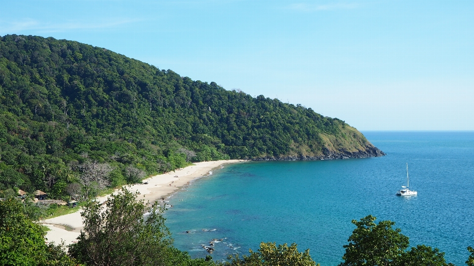 Praia paisagem mar costa