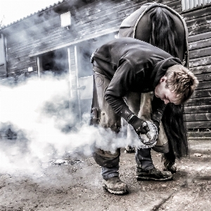 Foto Bekerja sepatu rakyat tekstur