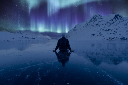 Berg atmosphäre eis betrachtung Foto