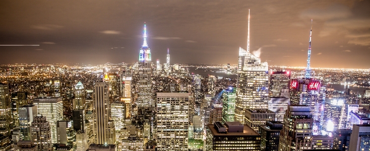 Architecture skyline night city Photo