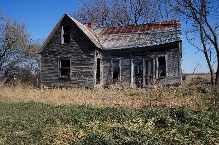 Architecture wood farm house Photo